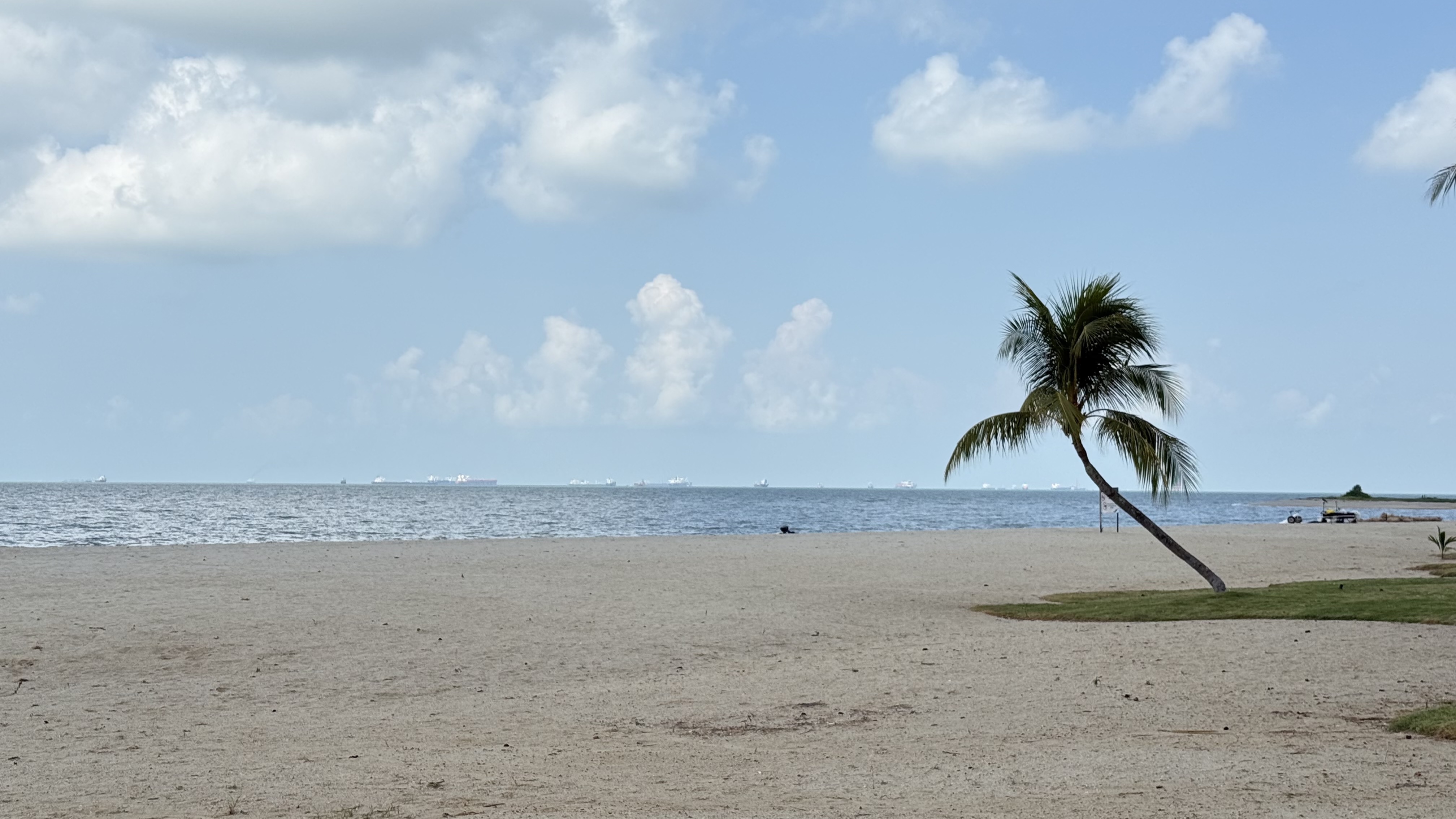 Melissa Wiringi on the beach at Forest City, Malaysia